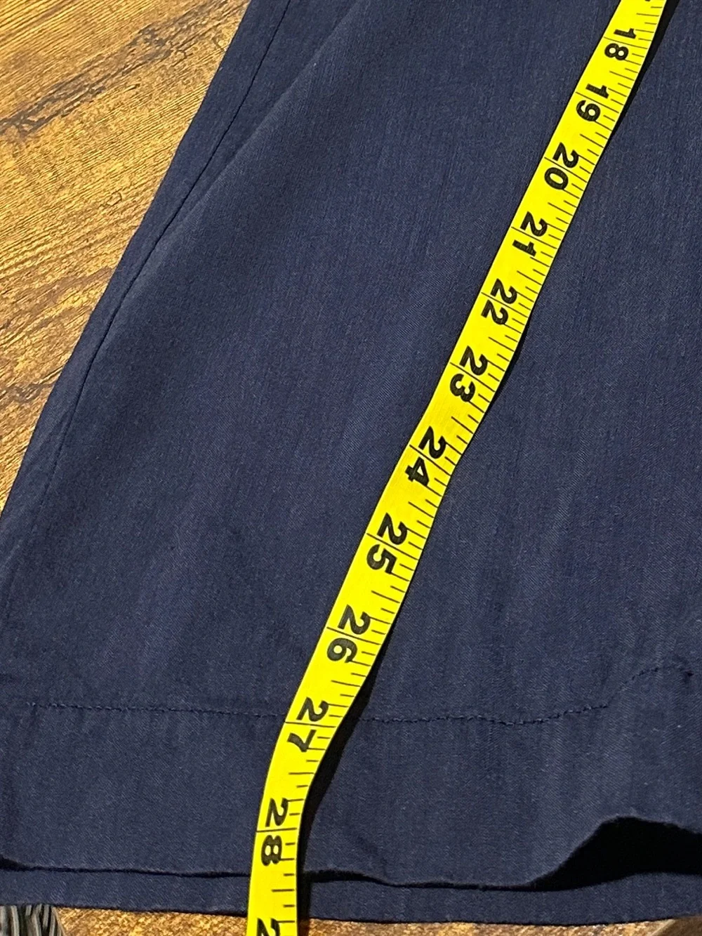 J.CREW Navy Wide Leg Trouser in Italian Linen